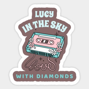 Playing Lucy In The Sky Sticker